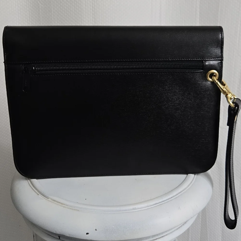 EUC Vintage Givenchy Gentleman Leather Unisex Clutch w/COA